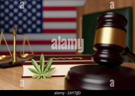 Légalisation du cannabis aux États-Unis Banque D'Images