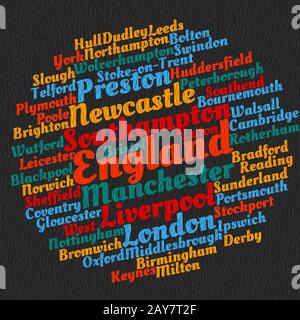 Localités en Angleterre Banque D'Images