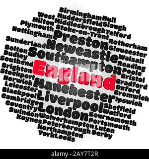 Localités en Angleterre Banque D'Images