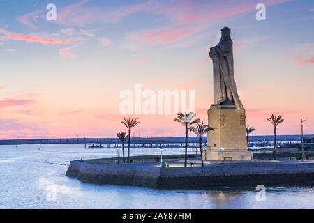 Découverte du monument de la foi Christopher Columbus à Palos de Frontera, Espagne Banque D'Images