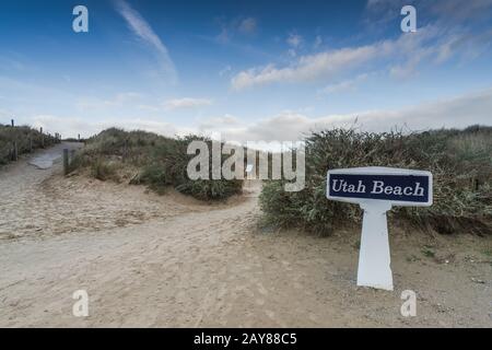 Utah Beach atterrissage invasion Normandie,France,memorial Banque D'Images