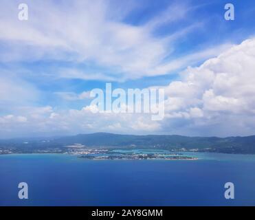 La Jamaïque de l'air comme vue aérienne Banque D'Images