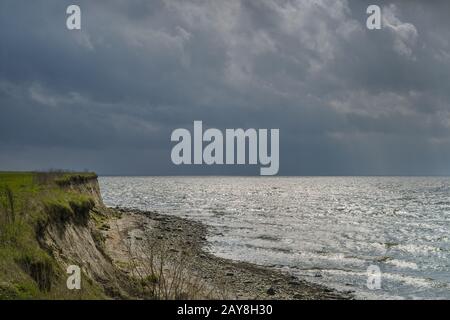 Atmosphère sur les falaises de Klein Zicker Banque D'Images