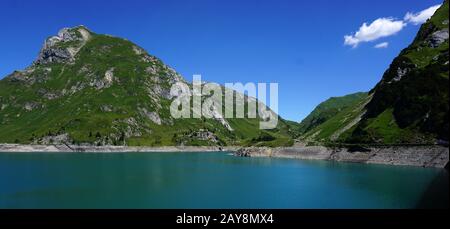 Lac de montagne, spullersee, Vorarlberg, Autriche, Europe, Banque D'Images