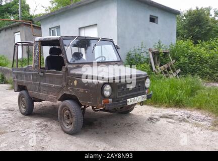 Dedoplitskaro, Jeep, Géorgie Banque D'Images