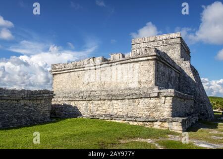 Les ruines mayas de Tulum Mexique Banque D'Images