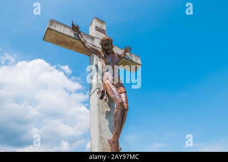 Christ de la paix dans le district appelé Divisa à Medellin Colombie Banque D'Images