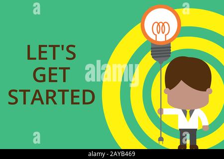 L'écriture conceptuelle de la main montrant que S est en train de démarrer. Photo d'entreprise présentant pour commencer à faire ou à travailler sur quelque chose que vous avez s Banque D'Images