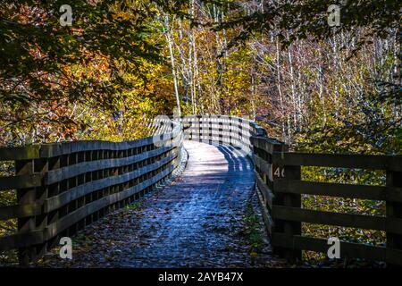 vue sur la piste de vitesse rampante de virginie en automne Banque D'Images