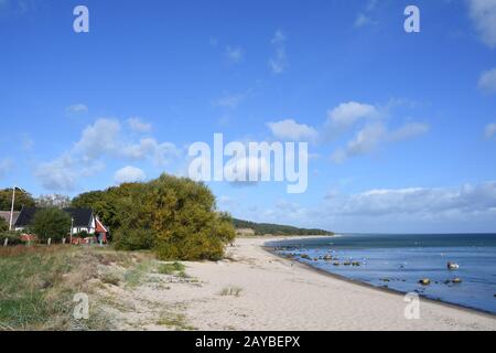 Côte de Skåne en Suède, sur la mer Baltique Banque D'Images