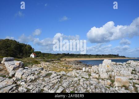 Côte de Skåne en Suède, sur la mer Baltique Banque D'Images