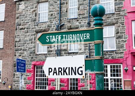 Rédaction conceptuelle montrant le chiffre d'affaires du personnel. Photo d'entreprise présentant le pourcentage de travailleurs qui ont été remplacés par un nouvel employé Banque D'Images