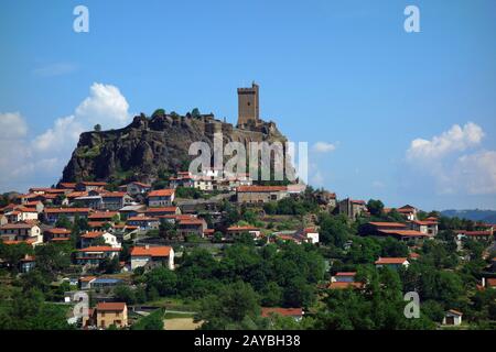 La Forteresse de Polignac en France Banque D'Images