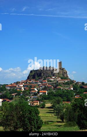 La Forteresse de Polignac en France Banque D'Images