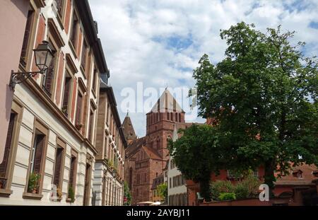 Église Saint Thomas à Strasbourg Banque D'Images