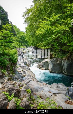 Kanmangafuchi abyss, Nikko, Japon Banque D'Images