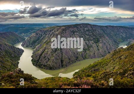 Canyon de Rio Sil en Galice, Espagne Banque D'Images