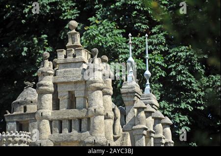 Palais de Ferdinand Cheval en France Banque D'Images