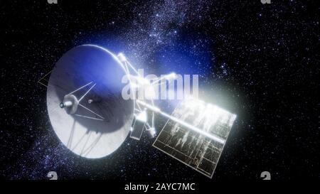 L'approche spatiale Magellan vers Vénus Banque D'Images