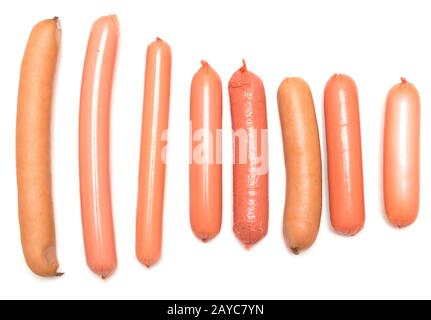 Différentes saucisses Banque D'Images
