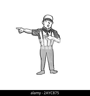 Black and White, Black and White, officiel du football américain Banque D'Images