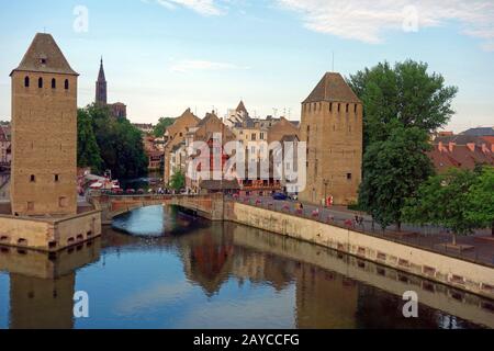 Vieille ville historique de Strasbourg Banque D'Images