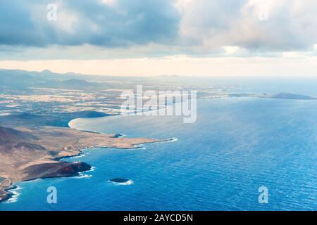 Vue sur le paysage côtier de l'île de Gran Canaria Banque D'Images