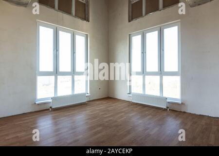 Prix intérieur avec deux vitraux d'angle Banque D'Images
