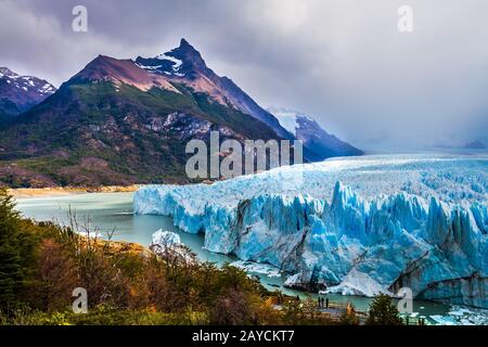 Le glacier Perito Moreno en Patagonie Banque D'Images