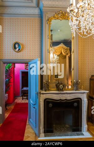 Intérieur du château de Gaasbeek à Bruxelles Belgique Banque D'Images