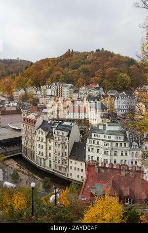 Centre historique de Karlovy Vary Banque D'Images
