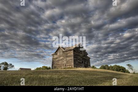 Ferme abandonnée Saskatchewan Canada Banque D'Images