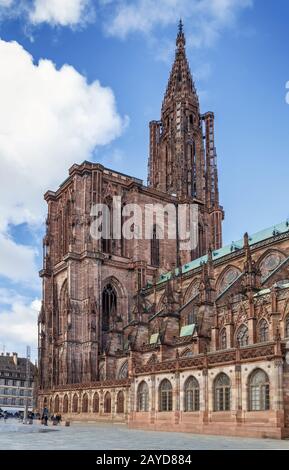La cathédrale de Strasbourg, France Banque D'Images