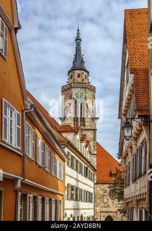 Collégiale Saint-George, Tubingen, Allemagne Banque D'Images