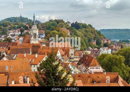 Vue sur Tubingen, Allemagne Banque D'Images