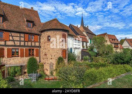 Fortifications de Bergheim, Alsace, France Banque D'Images