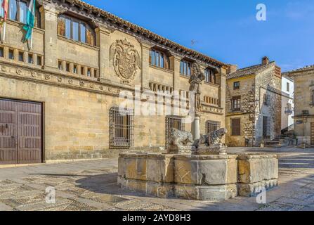 Fontaine des Lions, Baeza Banque D'Images