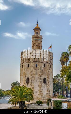 La Torre del Oro, Séville, Espagne Banque D'Images