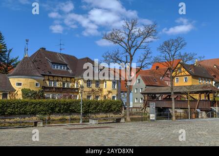 Remblai de Vils rive, Amberg, Allemagne Banque D'Images