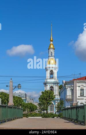 Cathédrale navale Saint-Nicolas, Saint-Pétersbourg, Russie Banque D'Images