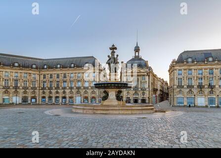 Place de la Bourse, Bordeaux, France Banque D'Images