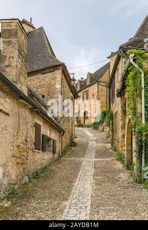 Rue Beynac-et-Cazenac, France Banque D'Images