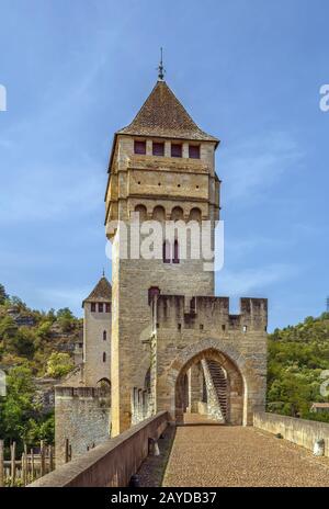 Pont Valentre, Cahors, France Banque D'Images