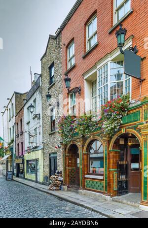 Temple Bar Street, Dublin, Irlande Banque D'Images