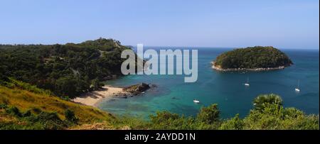 Panorama du paysage de la mer d'Andaman, Thaïlande. Vacances voyage et vacances sur l'île tropicale Banque D'Images