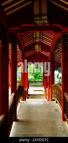 Vieux pavillon chinois traditionnel à Guilin, Chine Banque D'Images