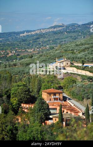 Assise, en Italie Banque D'Images