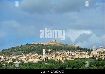 Assise, en Italie Banque D'Images