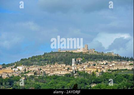Assise, en Italie Banque D'Images