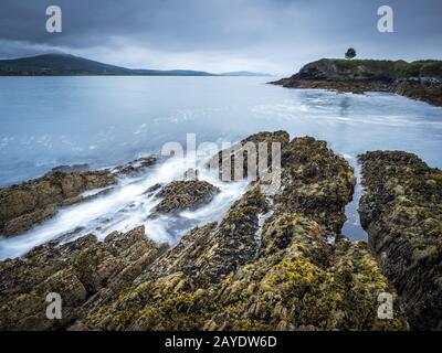 Pluie et tempête sur la côte près de bantry ireland Banque D'Images